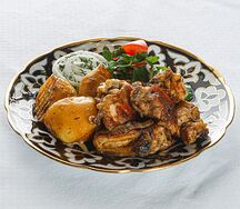 Казан-кебаб с курицей