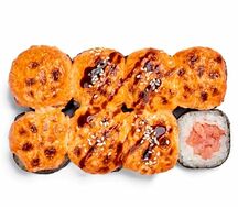 Запеченный ролл с креветкой