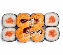 Запеченный ролл с тигровой креветкой