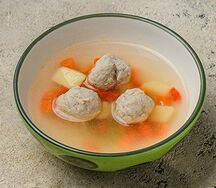 Куриный супчик с фрикадельками и овощами
