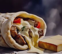 Шаурма с сыром