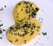 Картофель отварной с зеленью