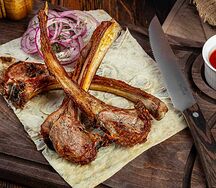 Шашлык из каре ягненка