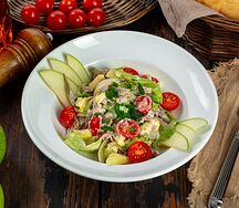 Салат с говяжьим языком