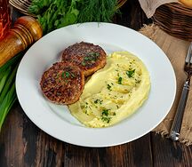 Котлеты из говядины и свинины