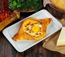 Хачапури по-аджарски с грибами