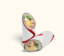 Лонг-ролл с угрем и ананасом