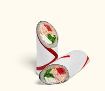 Лонг-ролл с лососем и крабом