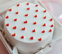 Бенто-торт Сердечки