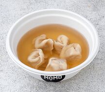 Бульон куриный с пельменями