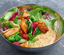 Salmon curry salad