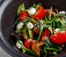 Салат с баклажанами и фетой