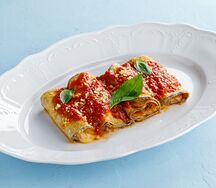 Рулетики из баклажанов с моцареллой