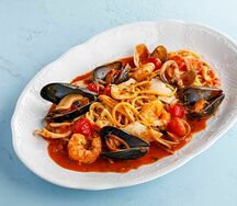 Спагетти с морепродуктами