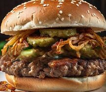 Двойной говяжий бургер