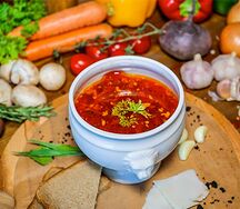 Борщ с языком
