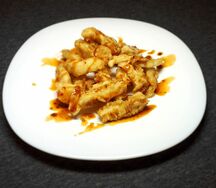 Рыба хрустящая в кисло-сладком соусе