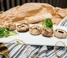 Шампиньоны на мангале