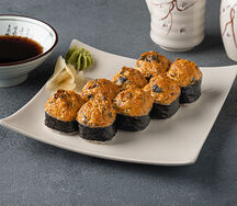 Запеченный с мидиями