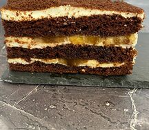 Торт шоколадно-банановый