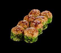 Запеченный ролл с мидиями