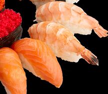 Гункай с лососем