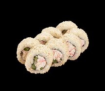 Калифорния классическая с крабом в кунжуте