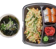 Удон с морепродуктами, Филадельфия и мисо-суп