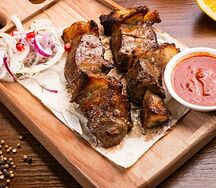 Печень говяжья с курдюком