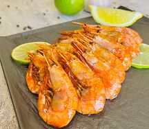 Креветки жареные в соевом соусе