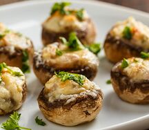 Шампиньоны в чесночном соусе