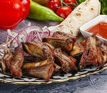 Шашлык из бараньих семечек