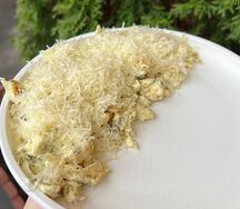 Скрембл на двух яйцах