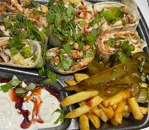 Арабская шаурма макси Говядина с фри