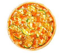 Пицца цыпленок с грибами