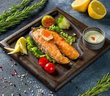 Стейк из лосося