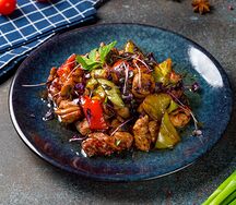 Курица с грибами