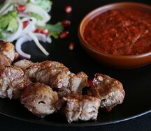 Шашлык из бедра курицы