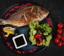 Дорадо на гриле