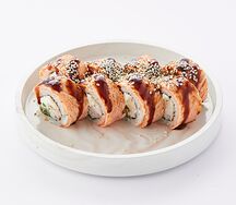 Ролл Филадельфия опаленая с креветкой