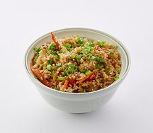 Вок Рис с овощами и тонкацу соусом