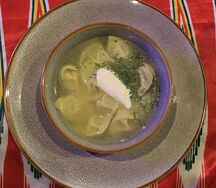 Пельмени детские с бульоном