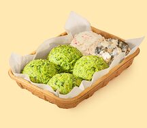 Печеный Мэш Шпинат-базилик-мята (большая порция)