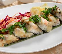 Пицца ролл с морепродуктами