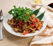 Лапша удон с курицей