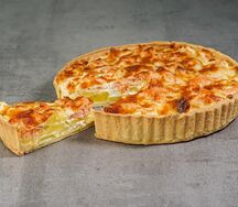 Киш с картофелем и беконом