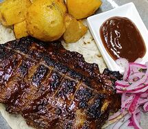 Свиные ребра на мангале BBQ 