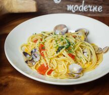 Спагетти с морепродуктами