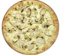 Пицца с сыром, курицей и грибами XL