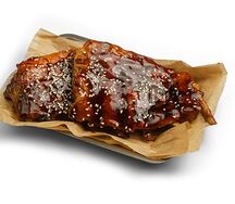 Свиные ребра под соусом